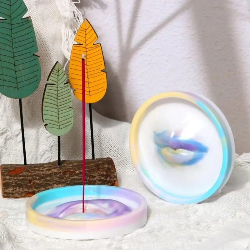 

Flexible Silicone Mold For Crafting Beautiful Incenses Dish Incenses Holder Mould Jewelry Making Supplies