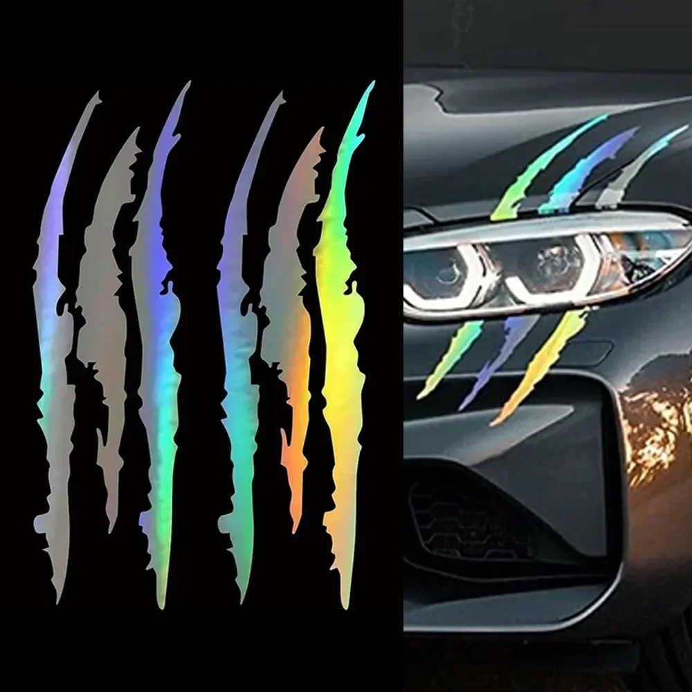 

High Quality Material Replaceable Brand New Sticker Claw Mark Design Reflective Self Adhesive Waterproof Vinyl