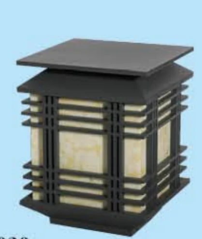 square aluminum column lamp IP65 waterproof DC power supply LED rust-proof column cap lamp is suitable for villa garden entrance