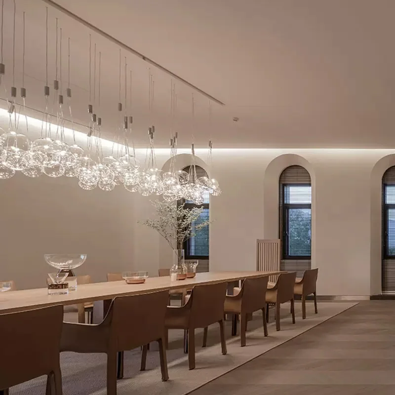 Nordic Postmodern Design Romantic Cyberpunk Bubbles Ceiling Pendant Lights Elegant Home Decor LED Art Lamps For Dining Room