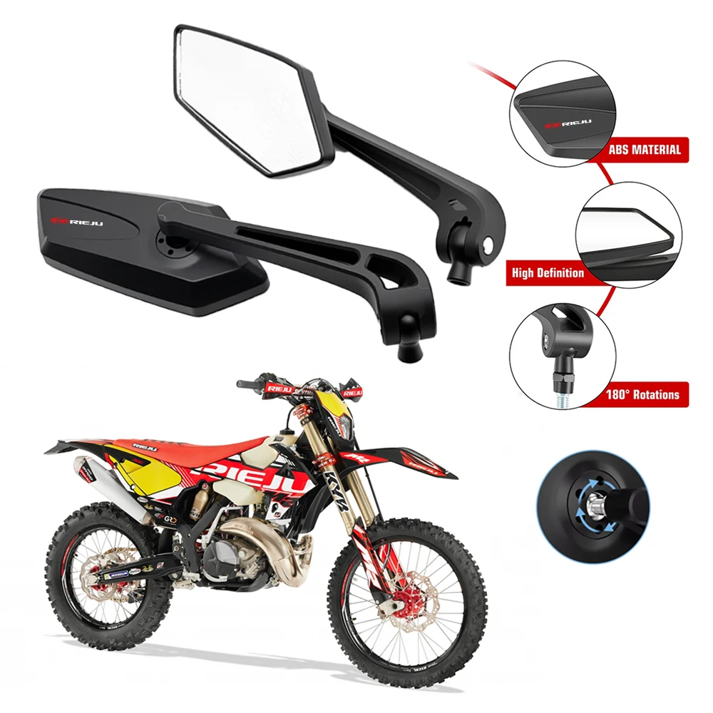 HD Motorcycle Mirrors Convex 18-32mm 360° Vibration Dampening For NIU UQi+ NQiGT MQi2 MQi+ NXT NX X3 XQi3 SQi F600 GOVA NQi