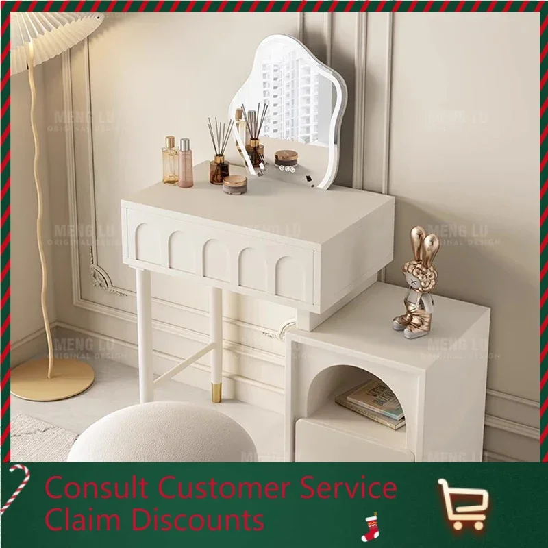 

Small French Dressing Table Natural Wood Women Drawers Dressing Table Room European Tocador Mueble Maquillaje Home Decor