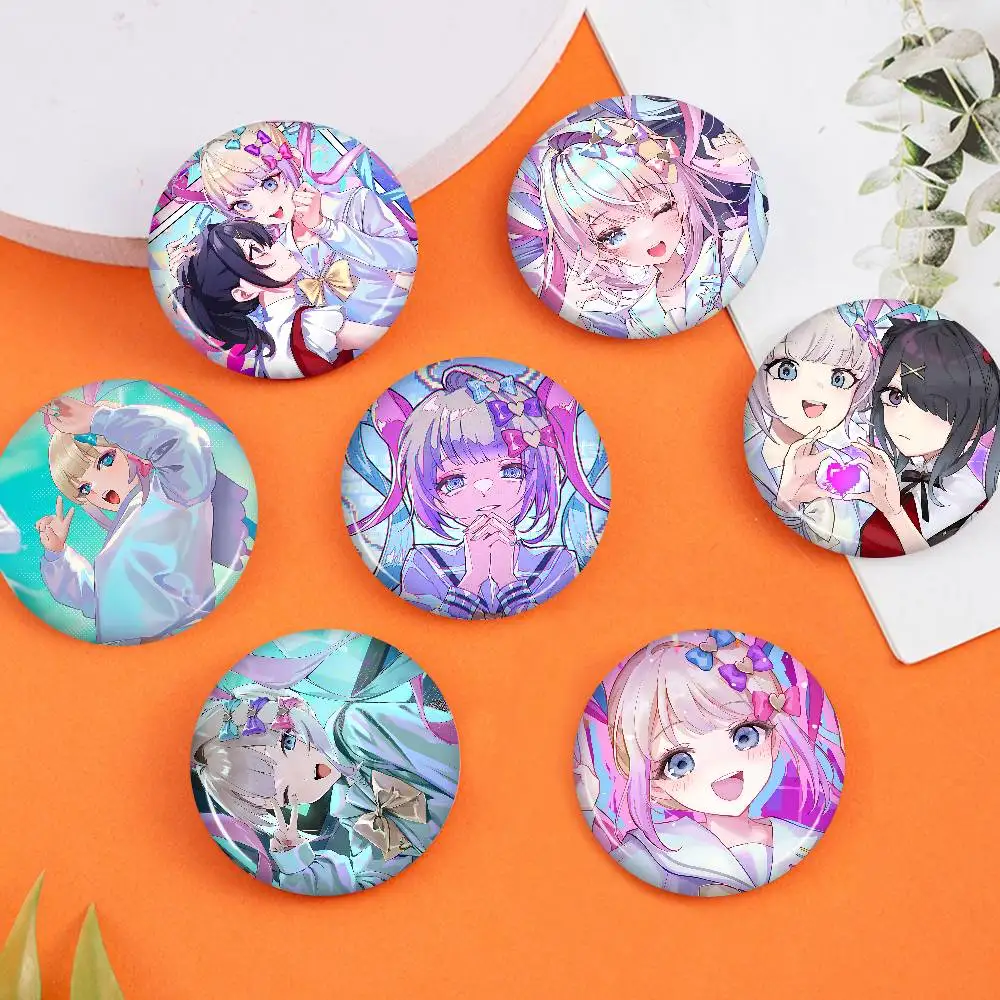 Needy Girl Overdose Game 58mm Handmade Brooch Cartoon Cosplay Badge on Backpack Jewelry Accessories Gifts