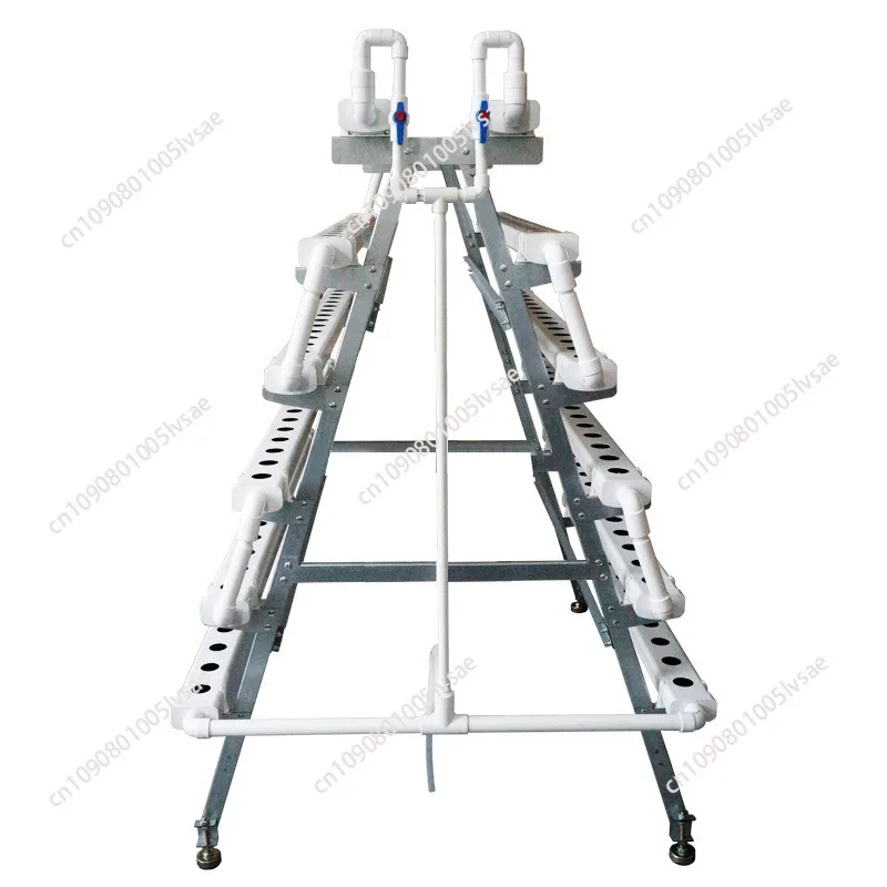 Soilless Cultivation Equipment Pipeline, Hydroponic Vegetable Ladder Hydroponic Metal Planting Rack