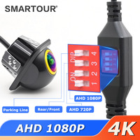 Smartour Backup Car Camera AHD 1920x1080P CCD 720P Rear View Backup Parking Camera 20mm Drill Car Reversing Fisheye Lens Camera