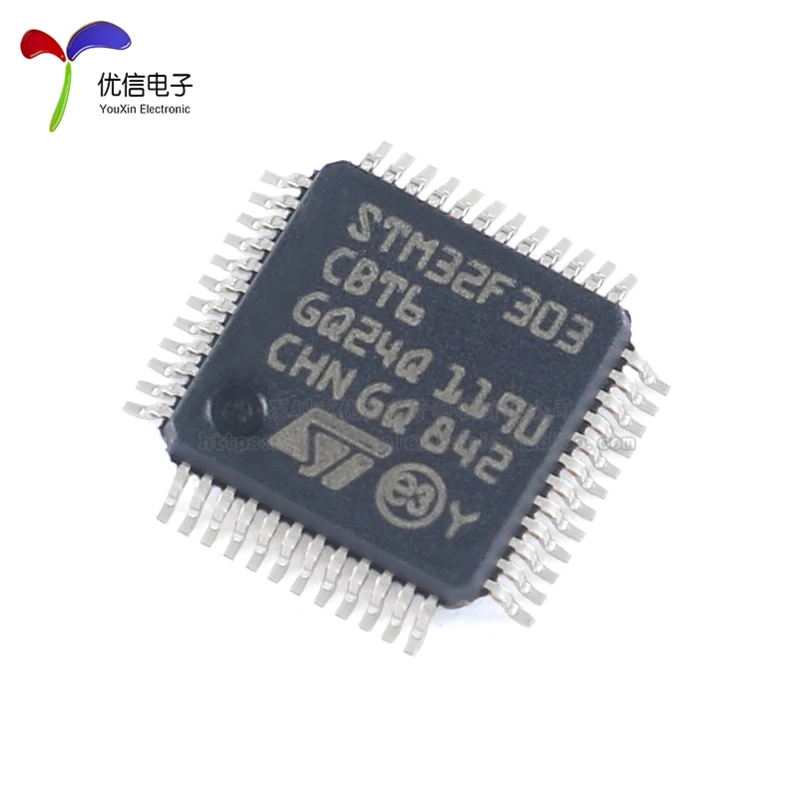 10PCS new original STM32F303CBT6 LQFP-48 ARM Cortex-M4 32-bit microcontroller -MCU