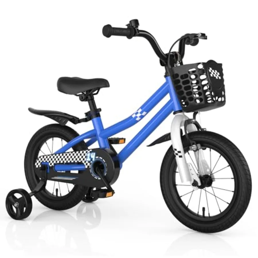 12 14 16 18 Inch Bike for Boys Girls Aged 3-8 Years Old Toddler Bicycle with Removable Training Wheels Handbrake Coaster Brake