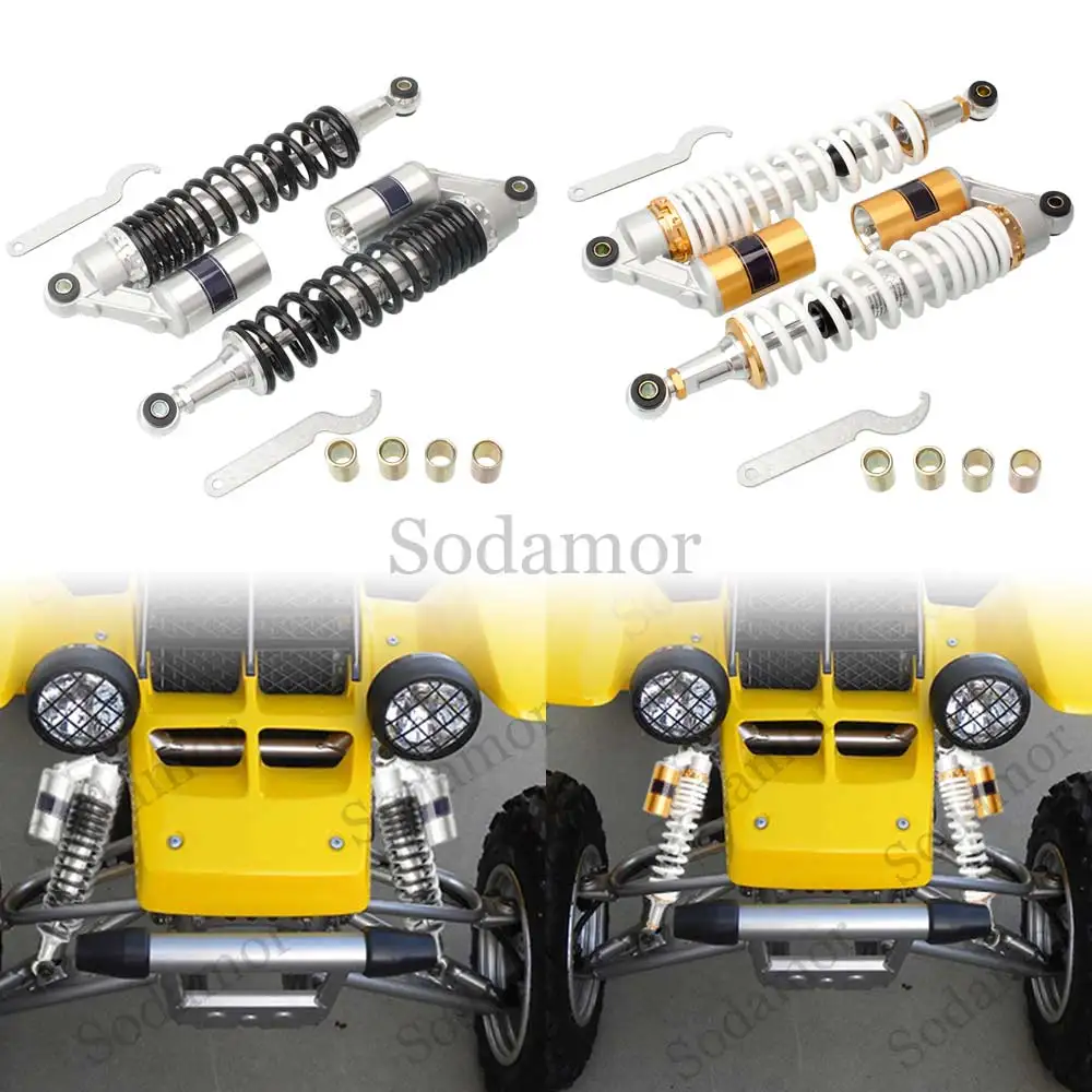 

1Pair 375mm 410mm Motorcycle Front Shocks Absorbers Solid Steel Aluminium Alloy For Yamaha Banshee 350 YFZ350 1987-2006 ATV UTV