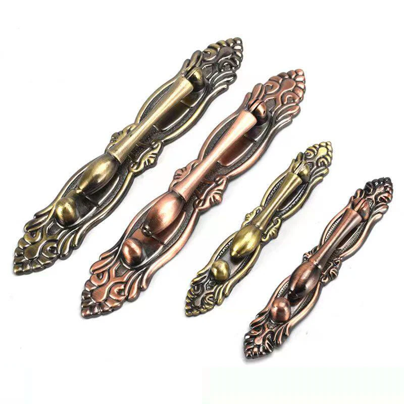 Antique Cabinet Door Small Handle Bookshelf Shoe Cabinet Door Pendant Handle Storage Cabinet Retro Handle Hardware Accessories