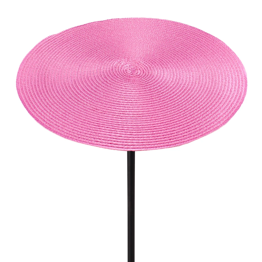 35cm Round Paper Straw Base Colorful Innovative Hand DIY for Woman Dinner Party Fascinator Bases Hat Hair Accessories view 6