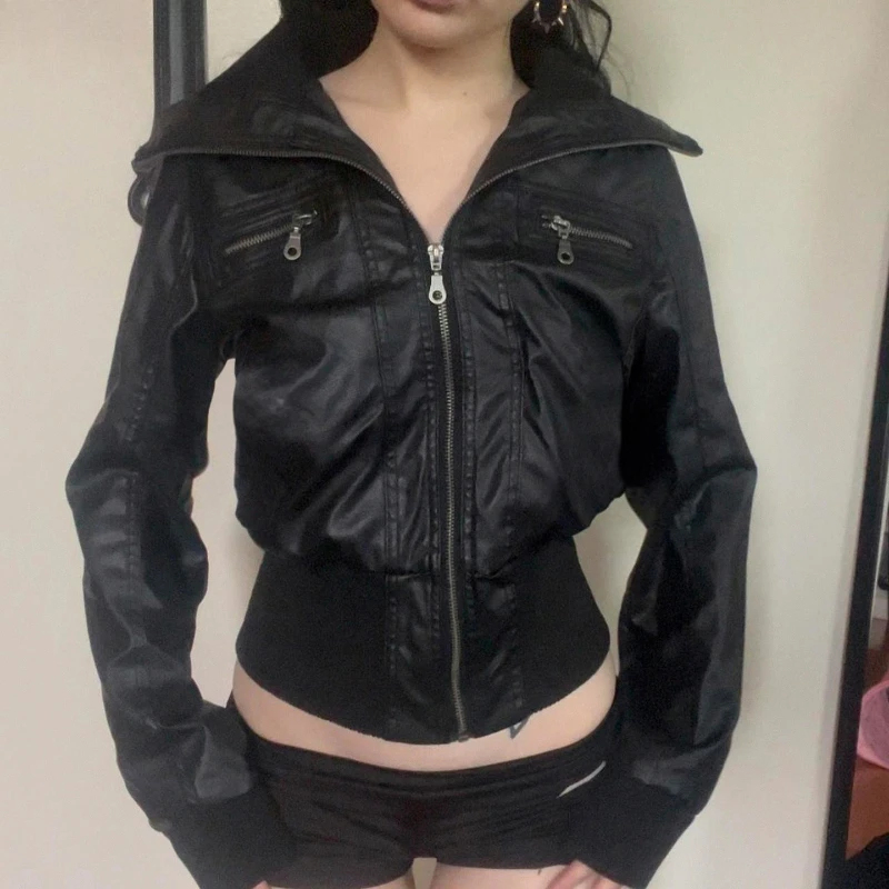 2026 Lente Retro Faux Bontjassen Vrouwen 2000 S Amerikaanse Vintage Jassen Harajuku Gotihc Punk Kleding Jean Parka Vrouwelijke Uitloper
