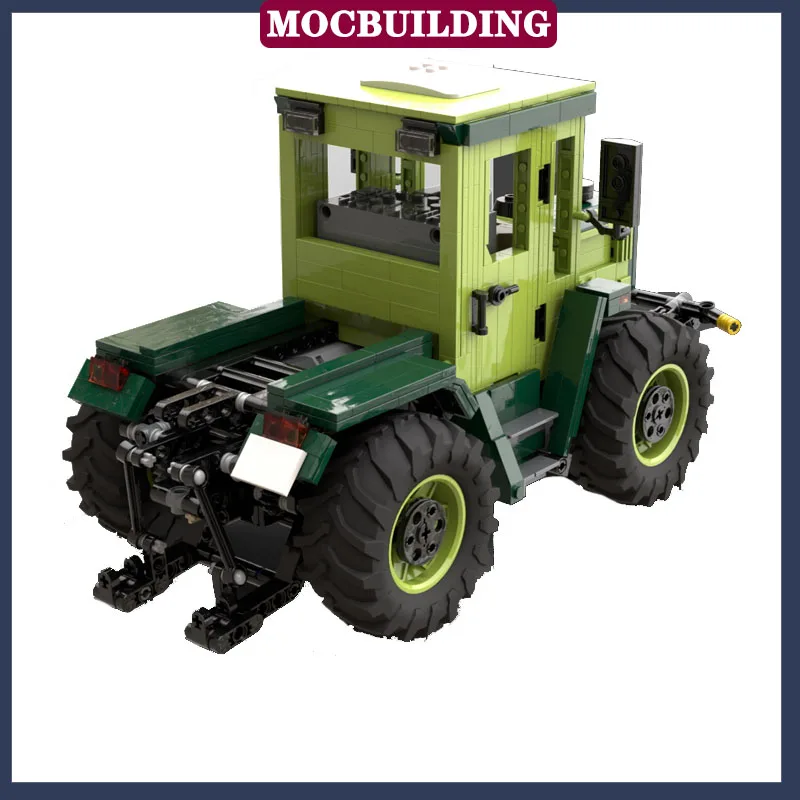 MOC City Tractor Model Building Block Assembly Electric Technology Transport Truck Boy Toy GiftCollection