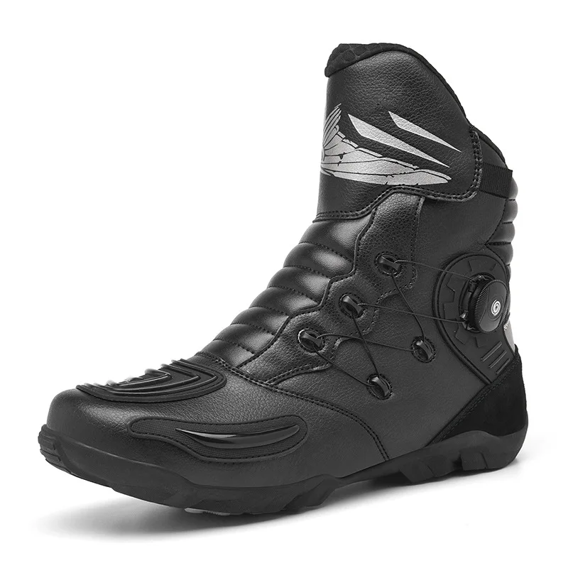 

Men women comfortable anti slip motorcycle boot outdoor riding collision resistant wear-resistant motorcycle shoes botas moto