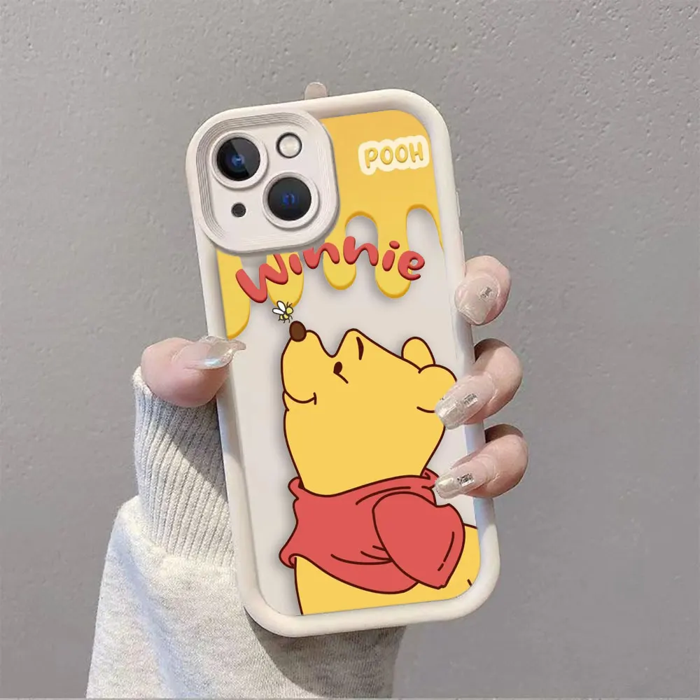 Cute Bear Winnie The Pooh Phone Case For OPPO REALME C21Y C30 C33 C35 C53 C55 C63 C65 C67 5 7I 8 11 12 GTMASTER GT3 GT6 50 Case