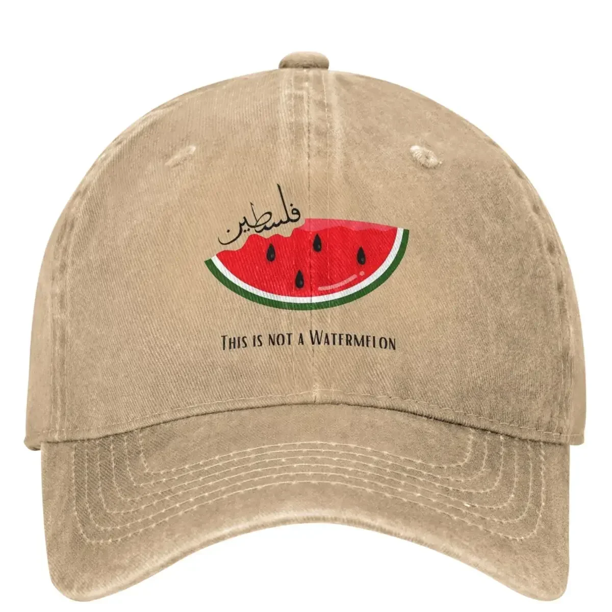 New Magritte Parody This Is Not A Watermelon Accessories Unisex Style Baseball Caps Caps Hat Vintage Workouts Soft Trucker Hat