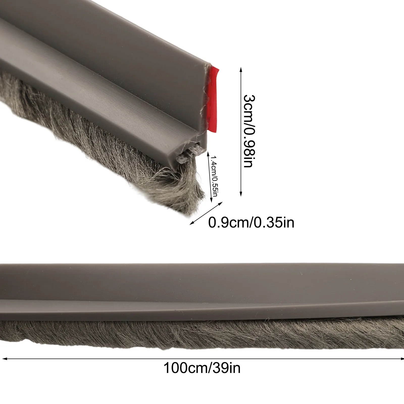 Moisture Barrier Door Bottom Seal Multiple Colors Available Weatherproof Seal Dustproof 3x100cm Weatherproofing