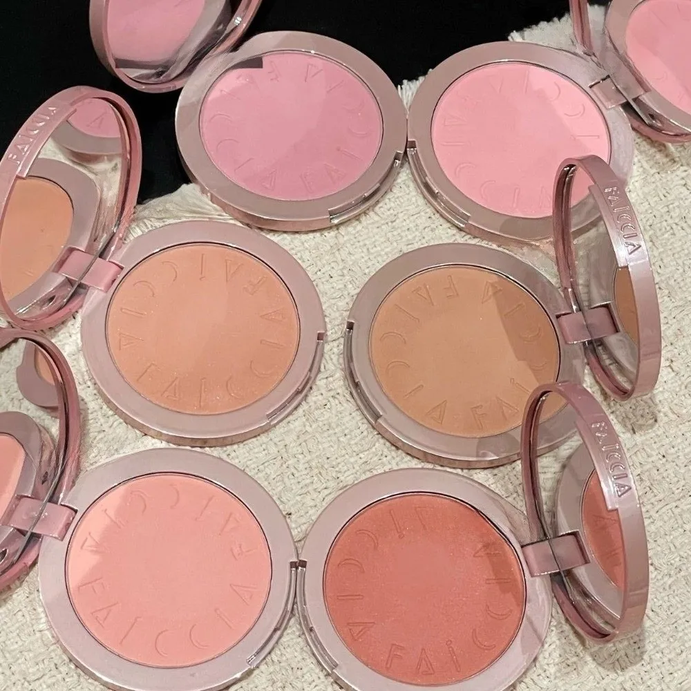 Velvet Matte Blush Powder Smooth Brightening Makeup Blush Palette Satin Finish Lasting Rouge Cheek Tint Adorable Cosmetic