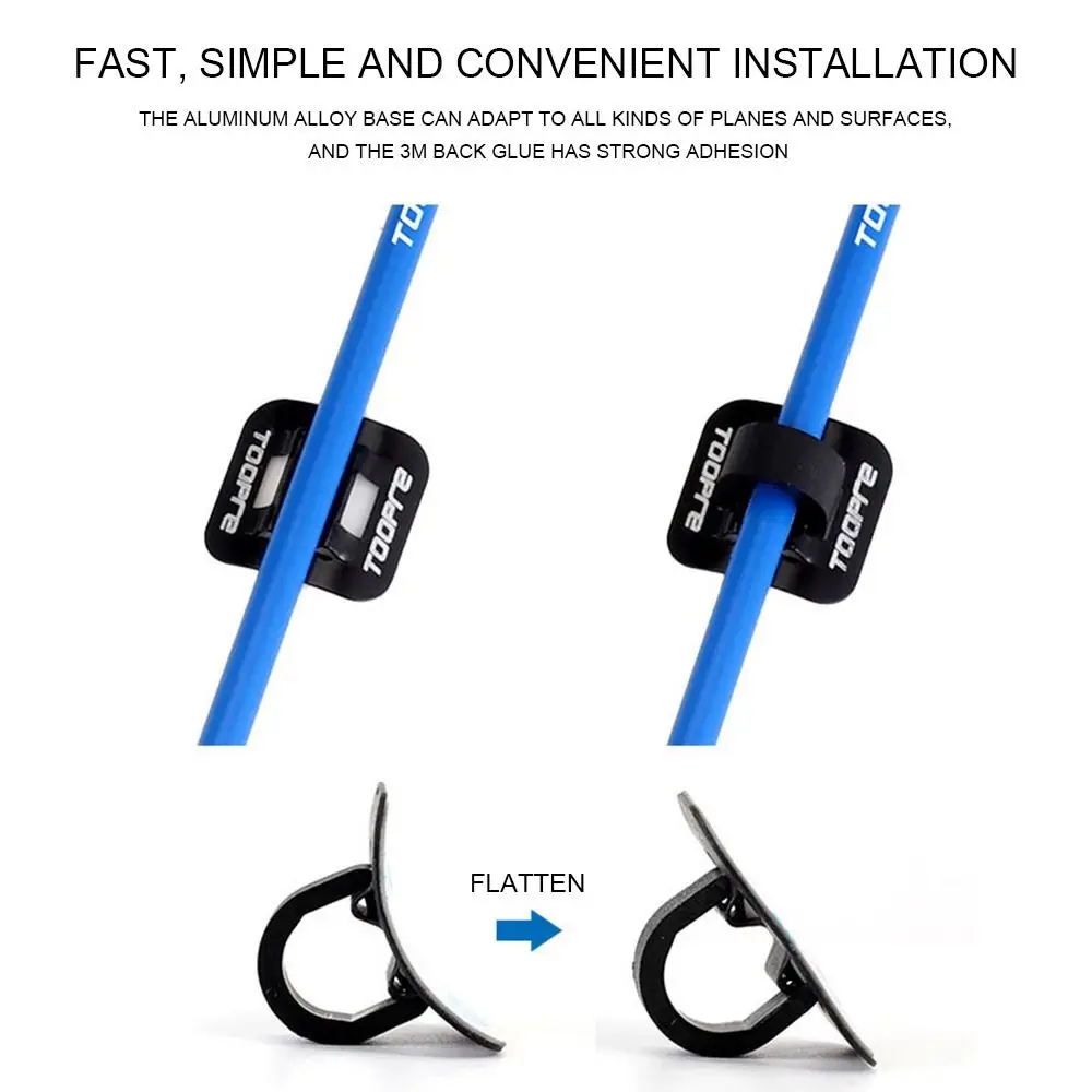 5/10pcs Aluminum Brake Cable Set Bike Oil Tubes Fixed Clamp Conversion Trap Adapter Frame U Buckle Tube Clip Guide