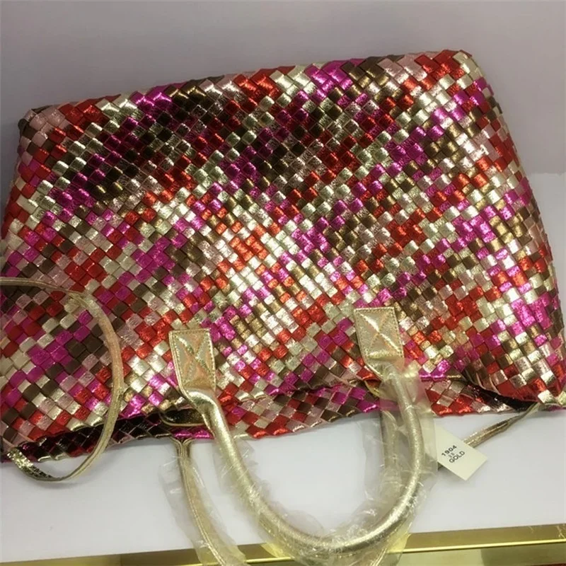 Snake Weaving Women\'s Bag 2022 New Shoulder Bag Luxury Vegetable Basket