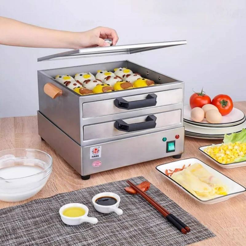 220V Rice Noodle Machine Household Electric Breakfast Steamer 304 Stainless Steel Drawer Type Rice Noodle Oven