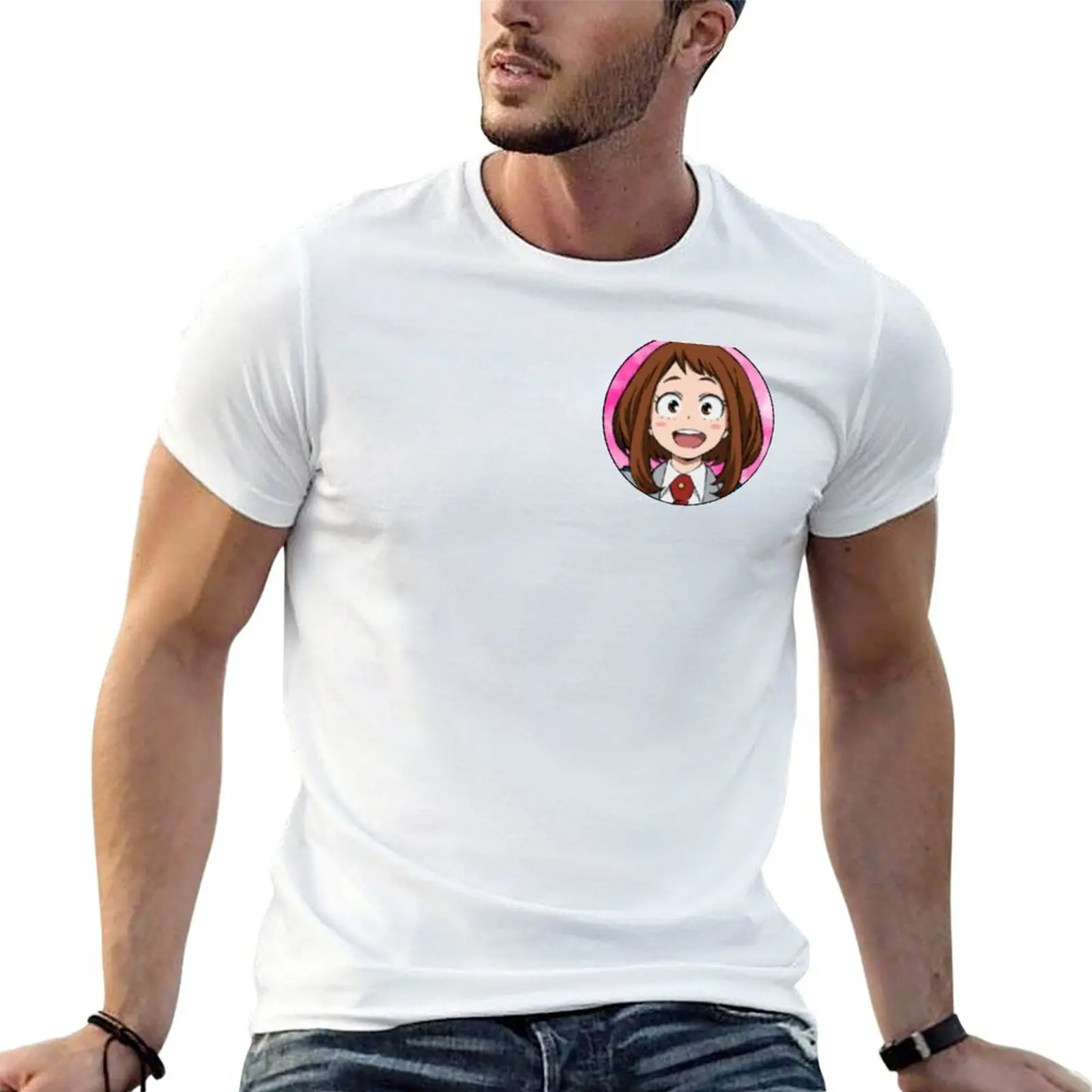 Camiseta Uraraka Icon (blanca), camiseta deportiva informal y transpirable