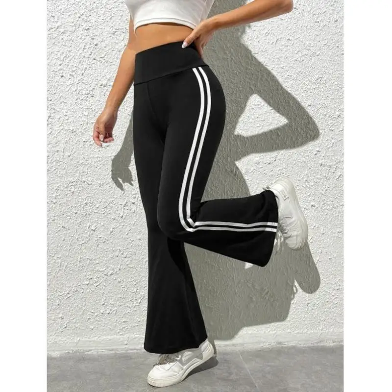 サイドスプリットフレアパンツ メンズ レトロ Sle Ciwalk ort orts エラスティック マイクロエラスティック ナインポイント丈 Tシャツ アセテート繊維