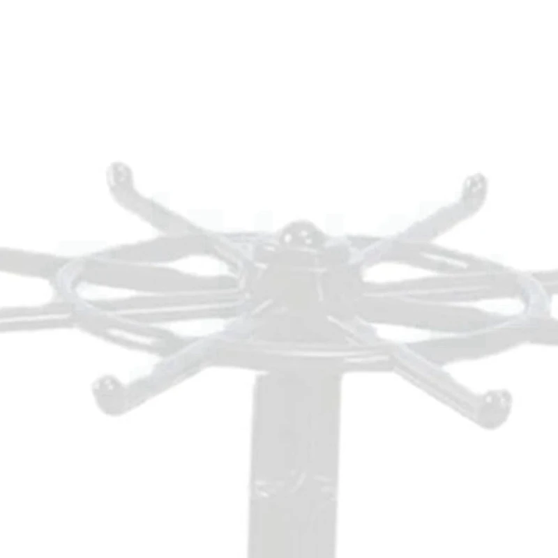 ABWR-2X rak gantungan kunci putar akrilik meja dapat diatur 2 roda Spinner pemegang tampilan pernak-pernik perhiasan Organizer Stand-A