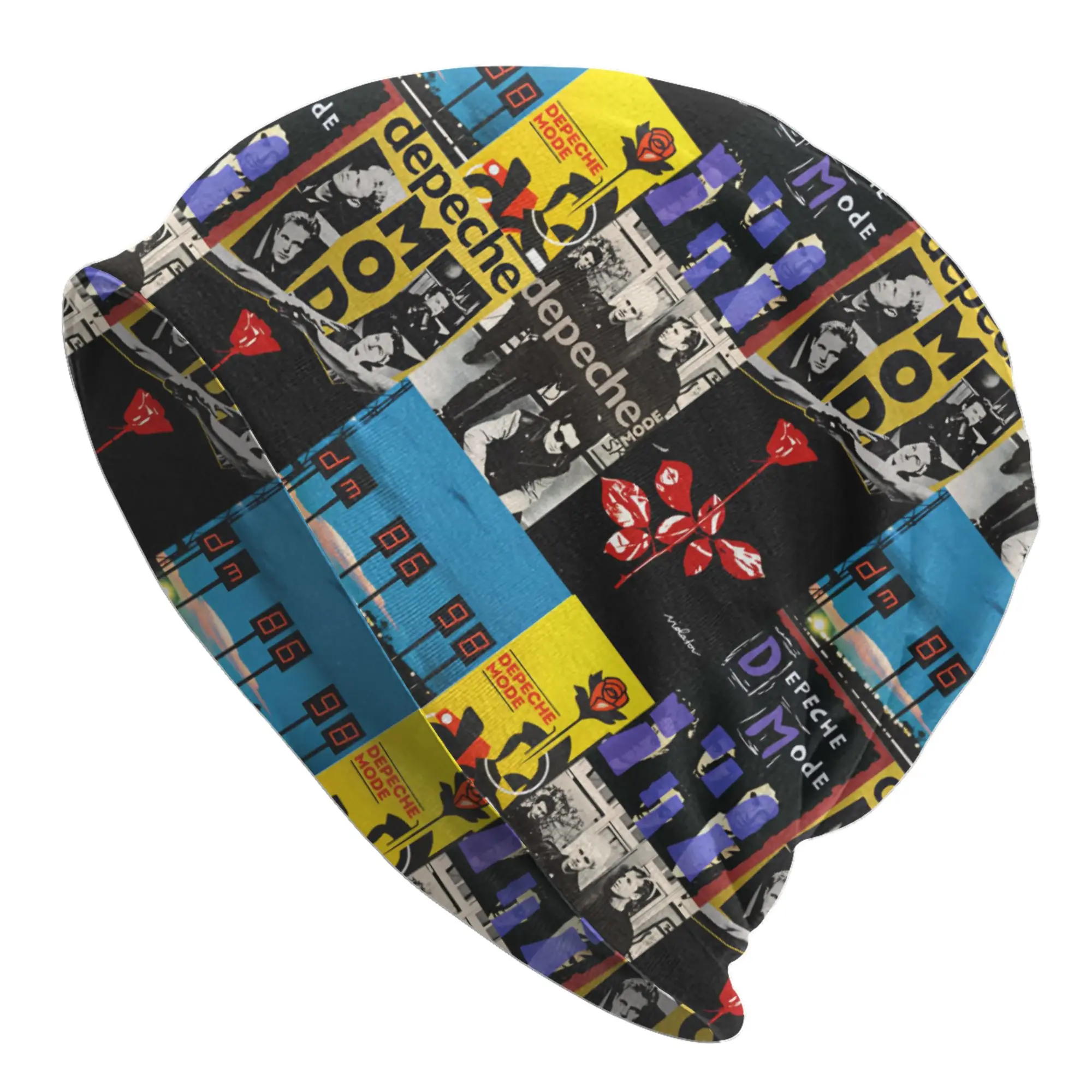 Electronic Rock D-Depeche Cool M-Mode Skullies Beanies Caps Streetwear Winter Warm Knitted Hats Unisex Adult Bonnet Hats