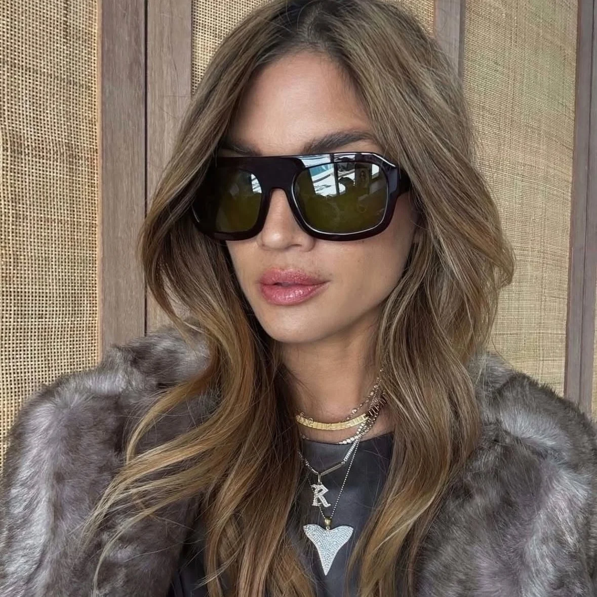 Gafas de Sol Kaia Trendy, Cuadradas, de Acetato, Diseño Original, Hechas a Mano, para Mujer, Gafas de Sol para Exteriores