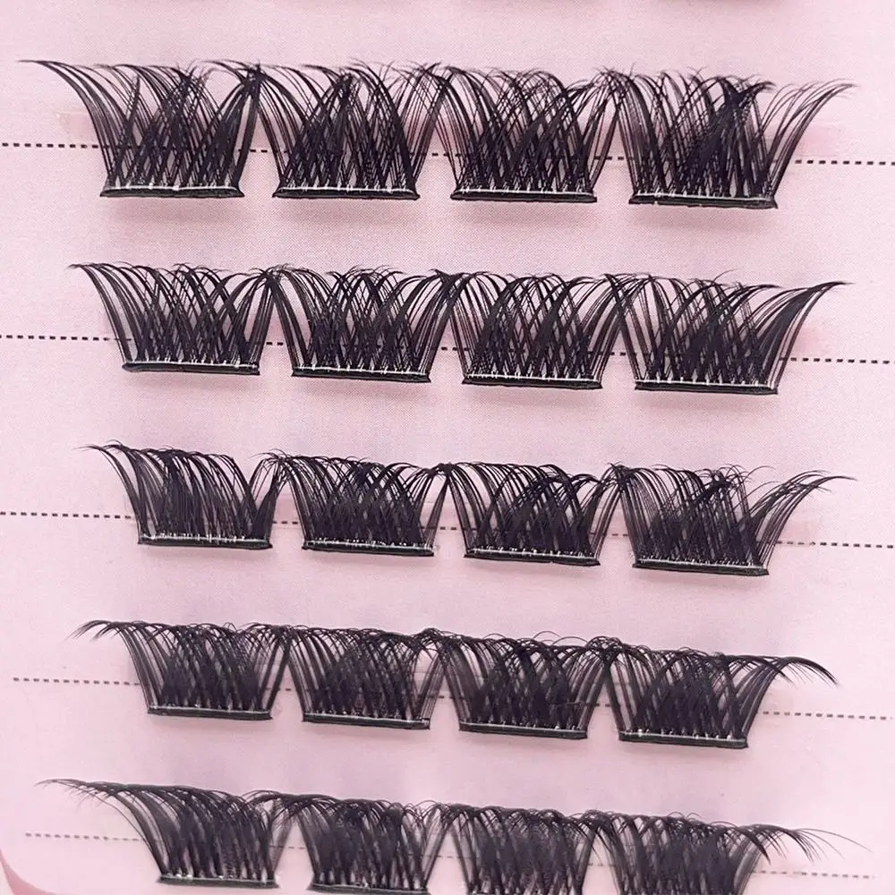 Selbstklebende selbstklebende Wimpern, kein Kleber erforderlich, Cluster, selbstklebende Wimperncluster, natürlich, dünn, wiederverwendbar