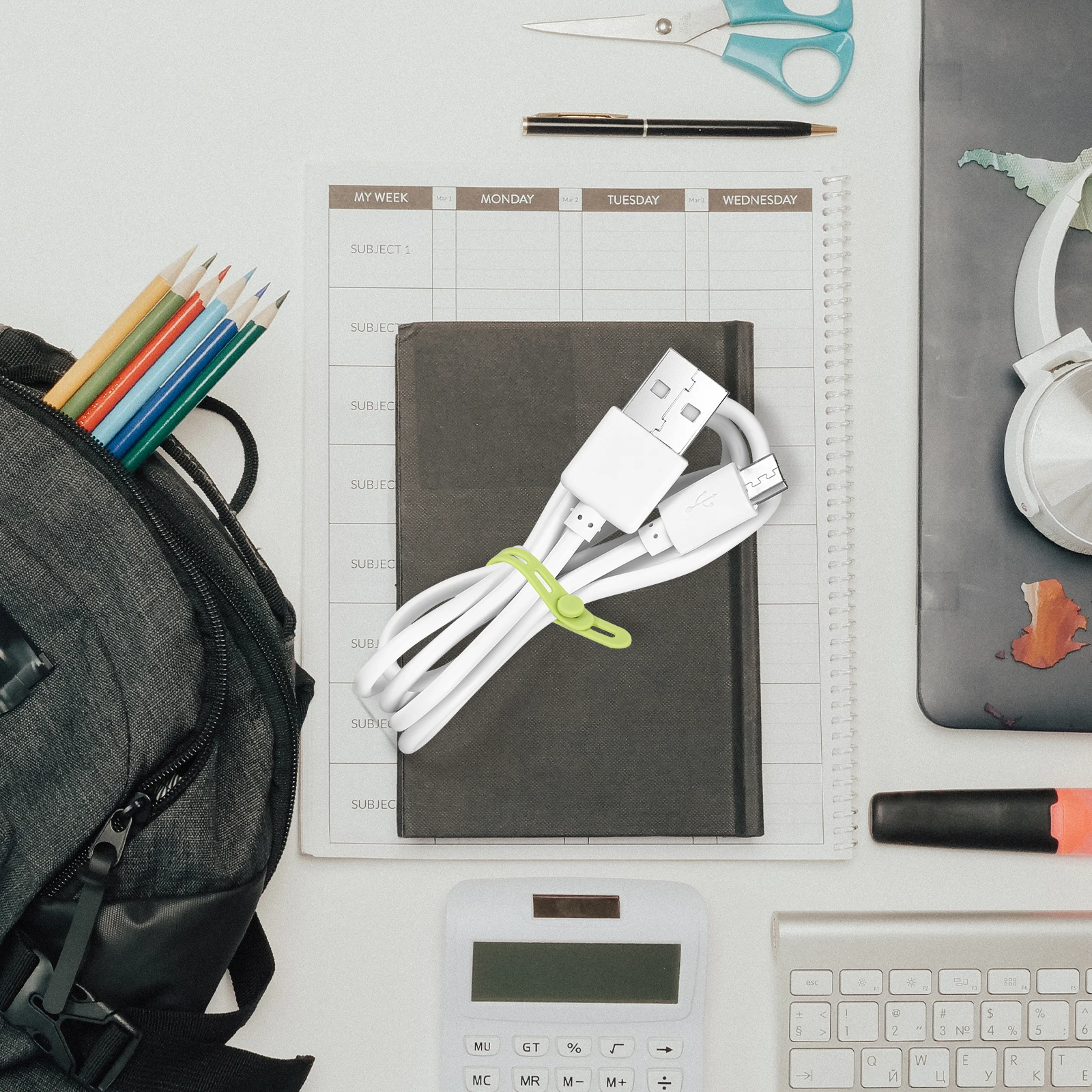 

20 Pcs Wire Handler Strap Cord Organizer Ties Reusable Cable Fastener Fasteners Keeper for Electronics Fastening Straps