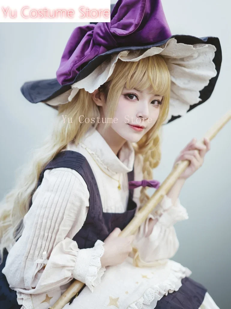 

Yu костюм Touhou Project Kirisame Marisa платье косплей костюм Cos игры аниме вечерние униформа Хэллоуин играть ролевая одежда одежда