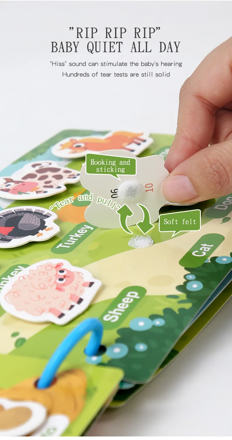 Montessori Baby Beschäftigt Buch Mein Erstes Ruhiges Buch Paste Frühes Lernen Bildung Spielzeug Kinder Passende Spiel Spielzeug für Kinder 1 2 3 jahre – Detail 23