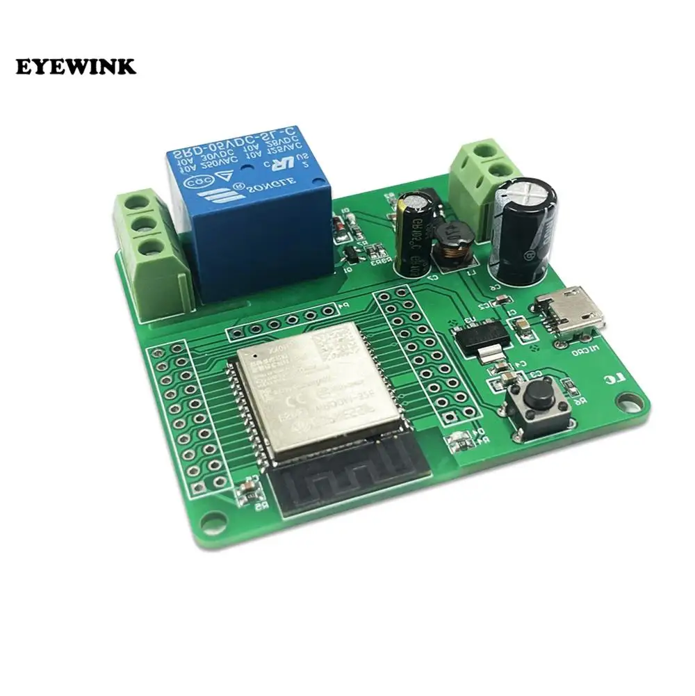 ESP32-WROOM Development Board Single Relay Module DC7-60V Suitable for ESP32 Secondary Development Smart Home Wireless Control