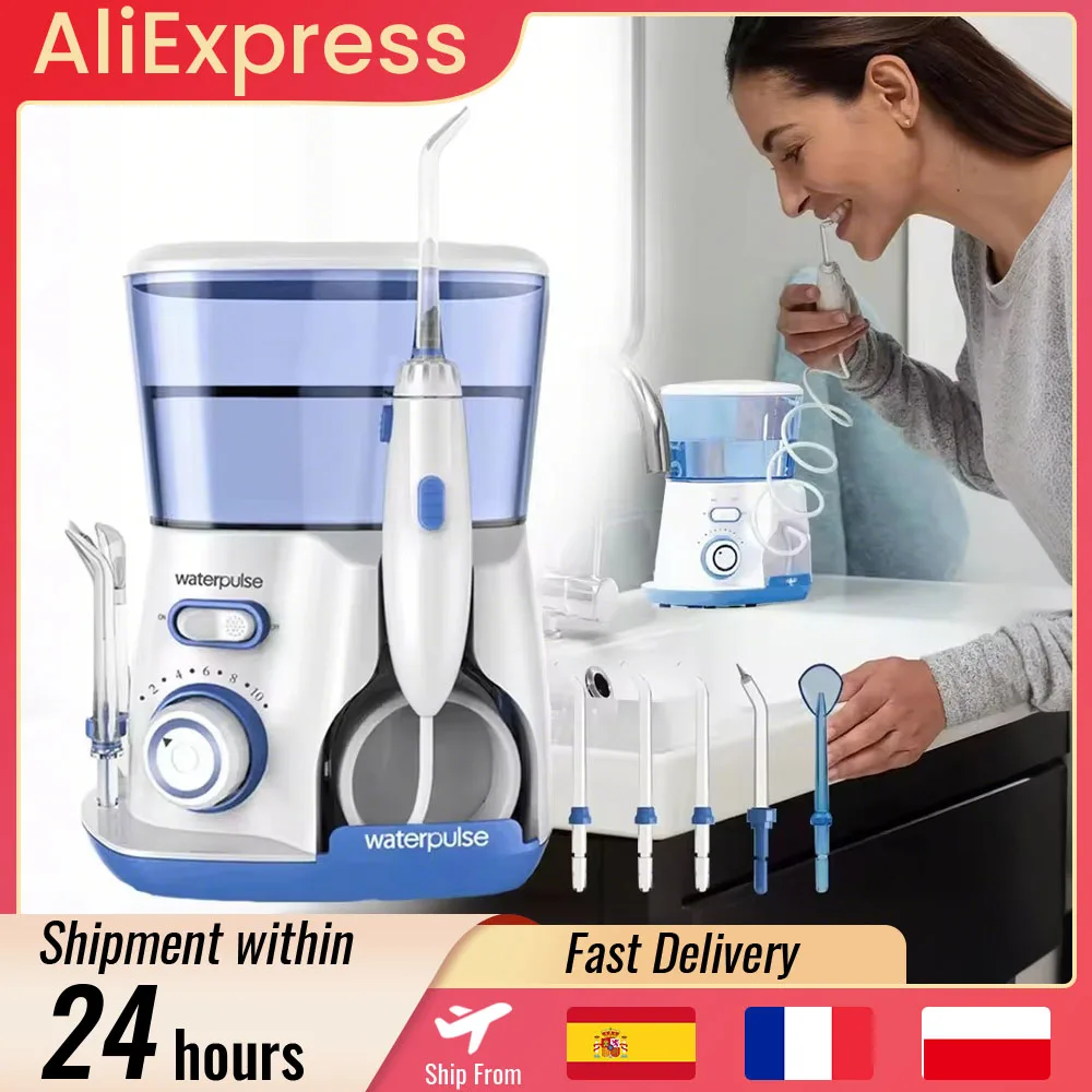Irrigador bucal, hilo Dental de agua para dientes, irrigador Dental eléctrico de alta presión, hilo Dental de agua, lavadora bucal, 800ML