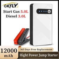 GKFLY 12V Portable Car Jump Starter 12000mAh Auto Battery Booster Charger Car Emergency Booster 800A Power Bank Starting Device