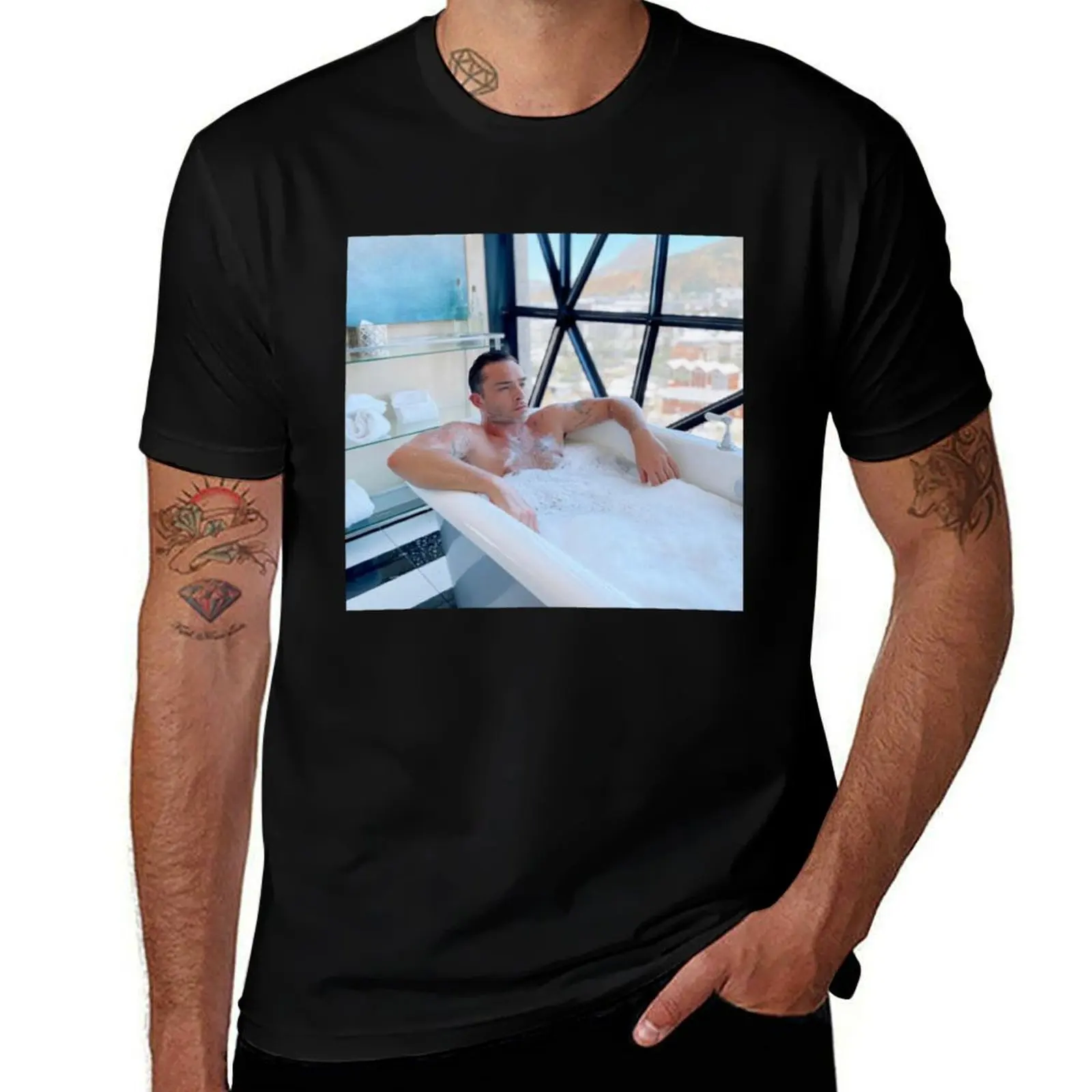 

Ed Westwick T-Shirt Soft Durable Cotton T-Shirt