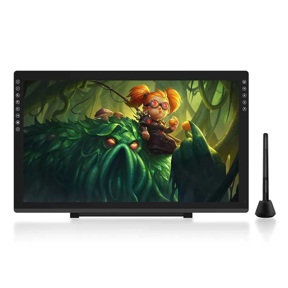 

Цифровой графический планшет с дисплеем, графический монитор для рисования, 21,5-дюймовый графический планшет для рисования с полным ламинированием