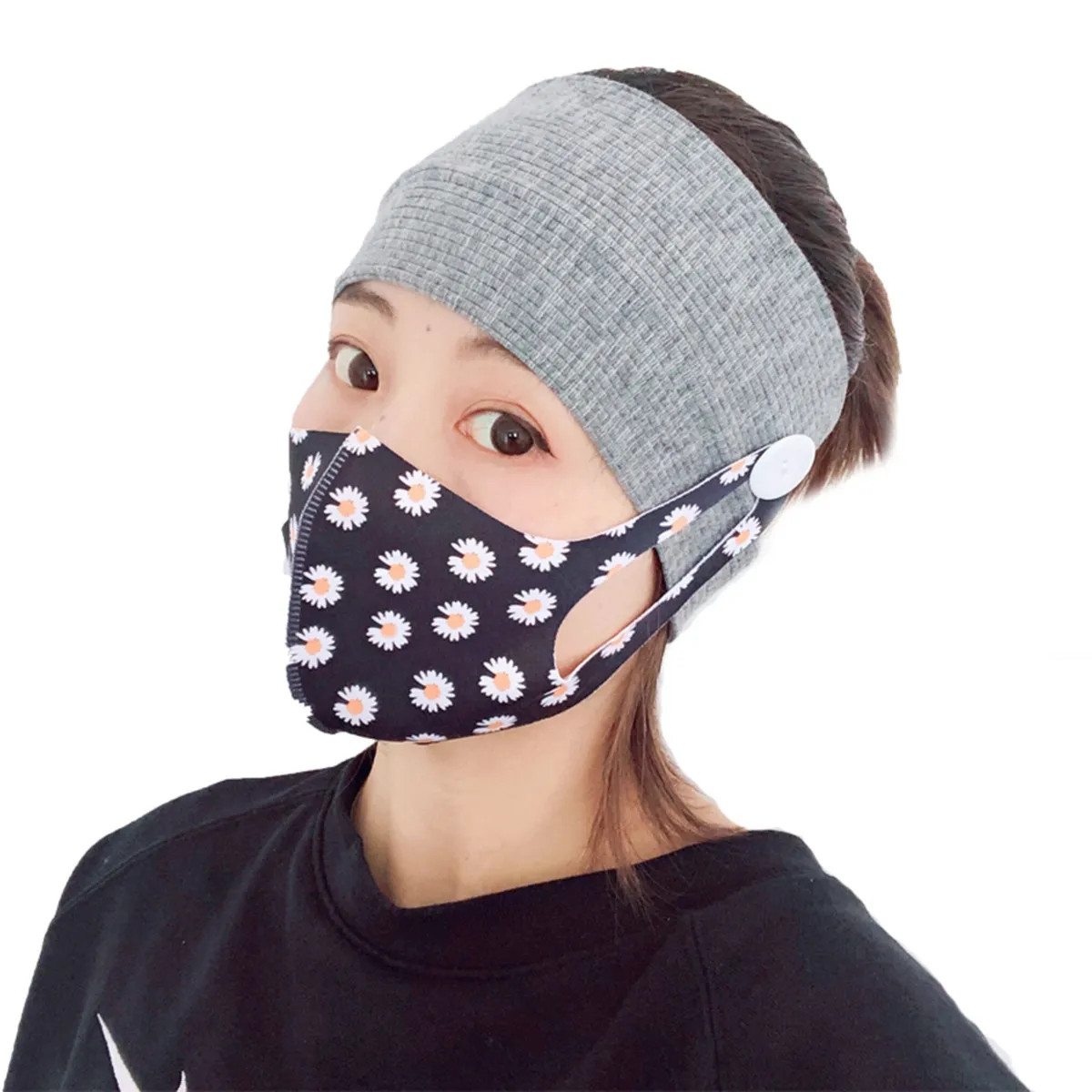 2Pcs Yoga Headband Women Stretchy Quick Dry Hair Band for Sports Yoga Running Pilates Sweat Wicking Elastic Headwear Comfort Fit