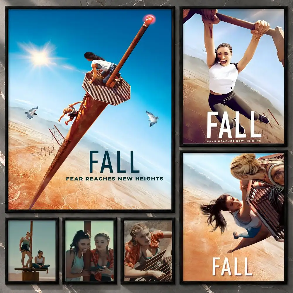 Fall High Altitude Survival Thriller Tense Cinematic Drama Poster Aesthetic Unframed Wall Prints for Bedroom & Living Room