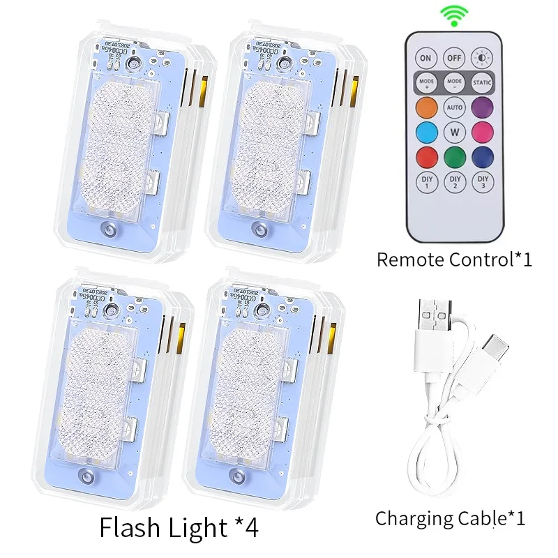 LED Electric Vehicle Night Light, Motorcycle Flashing Light, Drone Airplane Light, Wireless Remote Control Warning Light