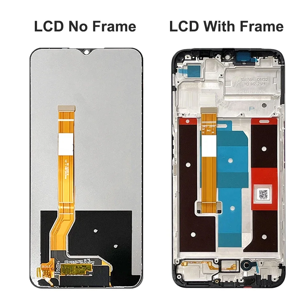 6.5\'\' New For Realme C31 RMX3501 LCD Display with Frame Touch Screen Replacement 6.6\