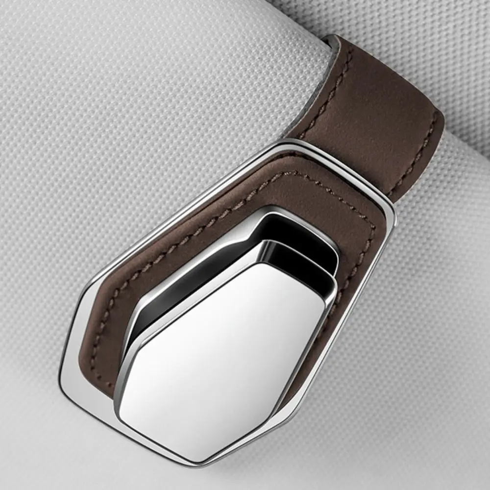 Scratch Resistant Car Eyeglasses Case Anti-Scratch Space-Saving Sun Visor Glasses Clip Shock-proof Protective