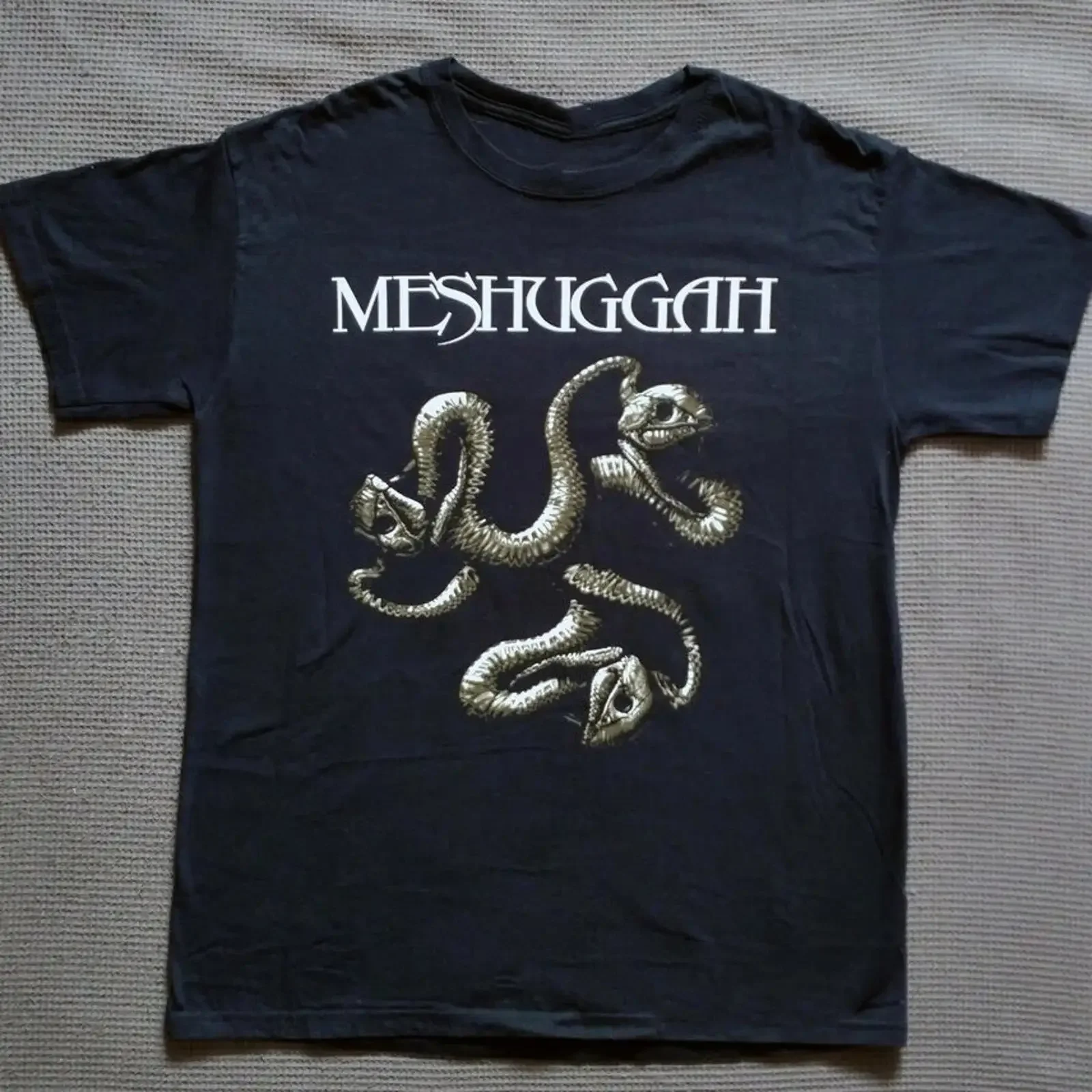 T shirt Meshuggah Band nera cotone regalo di Natale taglia intera S 5XL vintage Washed Comfortable Unisex Breathable Stretched