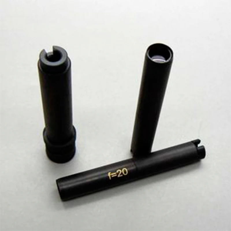 CNC machined high-precision black optical positioning sleeve with f=20 size parts