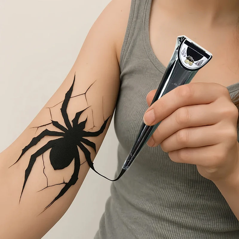 Temporary Cream Semi-Hand-Painted Cream Tattoo Cream Smear Tattoo Color Material India Painting Color DIY Tattoo Cone Body Art