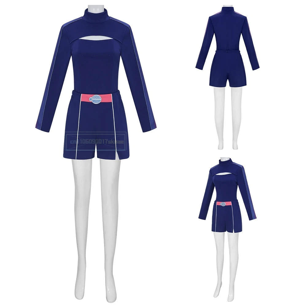 

Anime TV Zombies Cosplay Addison Blue Top Pants Clothing Carnival Uniform Halloween Party Roleplay Suits Outfit For Women Adult