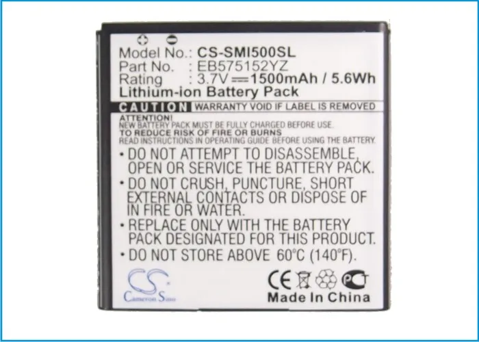 Cameron Sino 1500mAh Battery EB575152YZ for Samsung/Verizon SCH-i500