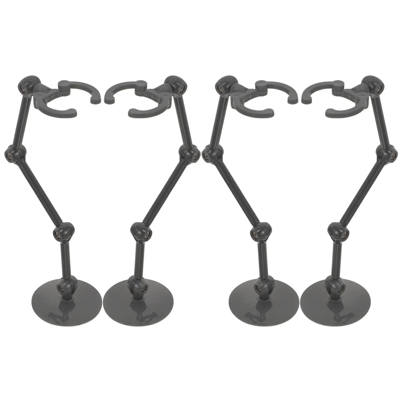 

4 Pcs Action Figure Stand Adjustable Rack Display Shelf Cartoon Model Support Figures Base Monitor Stands