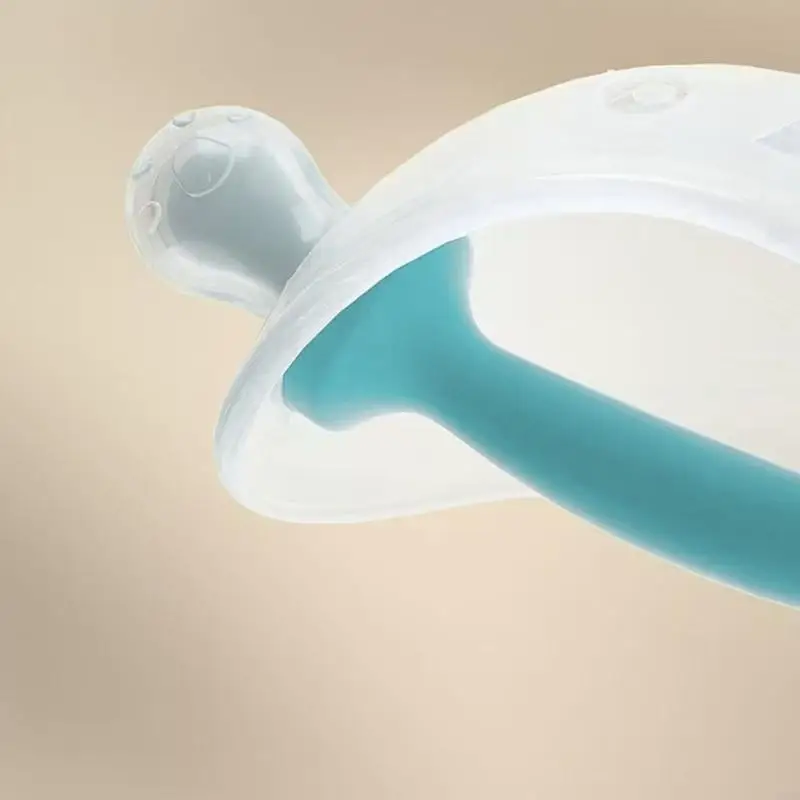 D5QA Mainan Tumbuh Gigi Silikon Lembut untuk Bayi 3+ Bulan Desain Ringan dan Aman Mainan Sensorik Penenang untuk Melepaskan Gigi